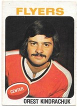 Orest Kindrachuk Philadelphia Flyers NHL Hockey Trading Card #389 OPC 1975-76 EX - £1.59 GBP