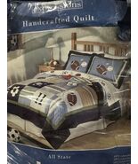 Kids Expressions 2pc Twin Quilt/Sham All State Multicolor Handmade Brand... - €117,90 EUR