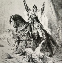 Saladin Mohammedan Conqueror Victorian Print 1901 Woman History Ephemera... - $19.99