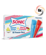 6x Packs Sonic Ocean Water &amp; Cherry Limeade Freezer Bars | 10 Per Pack  ... - $35.01 CAD