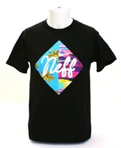 Neff Black Signature Short Sleeve Graphic T-Shirt Tee Shirt Men&#39;s NEW - £23.90 GBP
