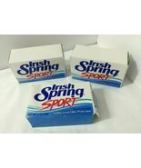 3 Vtg Irish Spring SPORT Deodorant Soaps 5 Oz Bar Prop Collectible Open ... - €28,26 EUR