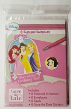 Disney Princess 1st Birthday Party Postcard Invitations Seals Save The D... - $7.91
