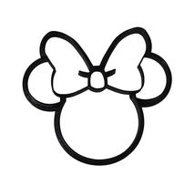 Inspired by Minnie Mouse Head Face Cartoon Cookie Cutter Made in USA PR530S - £2.39 GBP