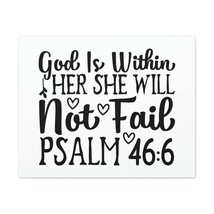  Psalm 46:6 God Is Within Bible Verse Canvas Christian Wall Art  - £45.03 GBP+