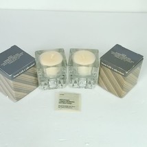 Vintage Avon Shimmering Glass Convertible Candle Holder Votive Lot Of 2 NEW - £31.74 GBP