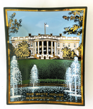 House Art White House Souvenir Trinket Dish Ashtray Washington DC Americana - $7.84