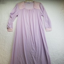 Helen of Troy Nightgown Womens Medium Nylon Vintage Purple Made in USA - £19.83 GBP