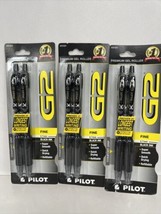 (3) Pilot Black G2 Premium Gel Roller Ball Pen Fine Point Ink 2pk Combine Ship! - £6.79 GBP