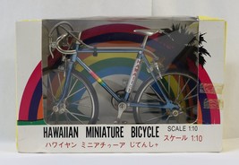 Vintage Hawaiian Miniature Metal Bicycle Replica Scale: 1:10 Rainbow Design - $24.99