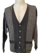 Matinique Men&#39;s 2-Toned Cardigan, Men&#39;s Medium Black/Gray - €20,23 EUR
