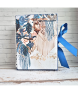 Country journal for sale Birds junk journal Garden blue junk book homemade - $500.00