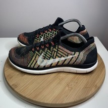 Nike Free 4.0 Flyknit Mens Size 9.5 Running Shoes Colorful Sneakers 717075-011 - £35.60 GBP