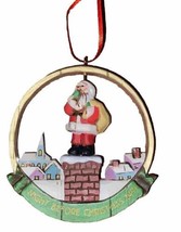 Hallmark Night Before Christmas Twirl About Santa 1991 Keepsake Ornament W/ Box - £10.32 GBP
