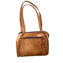 Columbian Leather Genuine Leather Shoulder boho Bag with two strap handle Brown  - £37.86 GBP