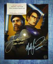 Matt Lanter &amp; James Arnold Taylor Hand Signed Autograph 8x10 Photo COA S... - £141.60 GBP