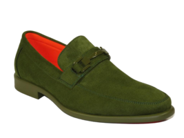 Men&#39;s TAYNO Shoes Soft Micro Suede Slip-on Loafer THE CAPRIO S Green - $69.99