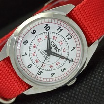 Vintage Oris Winding Swiss Refurbished Mens Wrist White Watch 558c-a297104-6 - £15.64 GBP