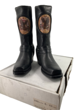 Smith and Wesson Harness Boots 8.5 EE Motorcycle Riding Black Leather 161095 NWB - $341.55