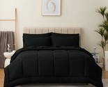 Queen Comforter Set - 7 Pieces Bed In A Bag Set Black, Bedding Sets Quee... - $65.99