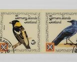 1978 Bernera Islands Scotland 4 Laminated Postage Stamps Sheet Birds - $5.93