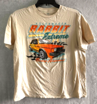 Volkswagen Rabbit Extreme Racing Equipment Tee Shirt Adult Large Beige R... - £14.13 GBP