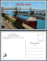 MICHIGAN Postcard - Sault Ste Marie, Soo Locks, MacArthur Lock P33 - £3.10 GBP