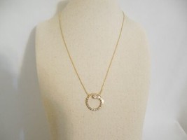 GIANI BERNINI 18k Gold/Sterling Silver Swirled Circle Pendant Necklace F... - £35.48 GBP