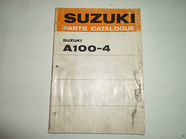 1971 Suzuki A1004 A100-4 Parts Catalog Manual WATER DAMAGED STAINED WORN... - $29.92