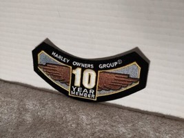 Harley Davidson HOG 10 Years Anniversary Vest Patch Motorcyclist Rider - £6.61 GBP