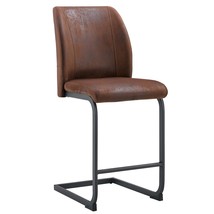 Brown Suede Chairs: Modern Dining &amp; Office Set - $202.17 CAD