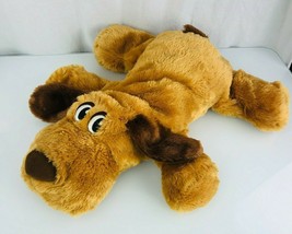 Dandee Stuffed Plush Puppy Dog Squishy Flat Floppy Golden Brown Big 26&quot; Lying - £54.80 GBP