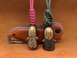 No Face Man Copper Paracord Keychain, Mini EDC Lanyard - $29.99