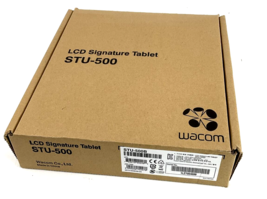 Wacom LCD Signature Tablet STU-500B Stylus USB Cable New Open Box NEVER ... - $128.69