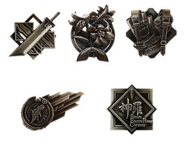 Final Fantasy VII Remake pin badge Set of 5 or choice Cloud Buster Sword Shinra - £14.61 GBP+