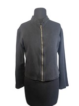 Cotton Basics Size Small Black Full Zip Jacket - £10.89 GBP