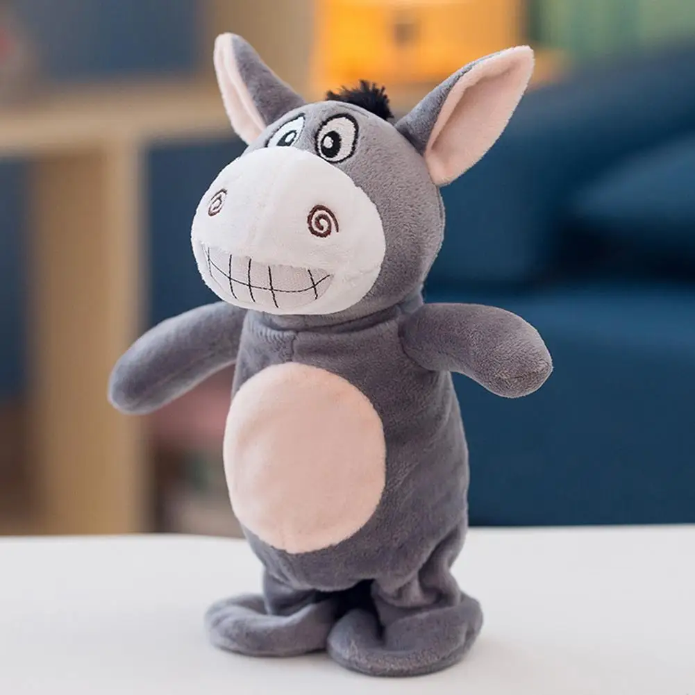 Electronic Donkey Plush Toy Talking Donkey Electric Pets Plush Recording Smart - £14.87 GBP