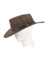 Real Australian Leather Hat by Jacaru. Made in Australia. Brown - $69.95