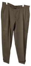 Savane Techworks Brown Pleated  Dress Pants Men&#39;s Size 36 X 32-see measu... - £13.79 GBP
