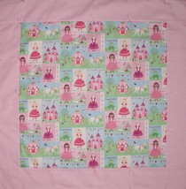 Princess Baby Quilt, Princess Quilt For Baby Girls, Handmade Baby Girl Quilt - £67.94 GBP