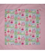 Princess Baby Quilt, Princess Quilt For Baby Girls, Handmade Baby Girl Q... - $85.00