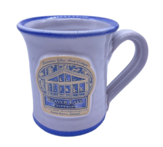 Beaver Lake Cottages Mug Deneen Pottery Blue Gray Eureka Springs Arkansas - $27.69