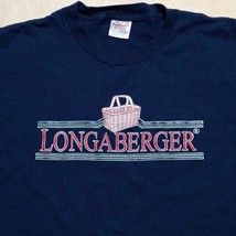Vintage Longaberger Basket Graphic Logo Oneita Single Stitch T-shirt - S... - $24.95