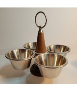 Stako Stainless Steel Condiment Rotating Caddy With 4 Cups - $25.00