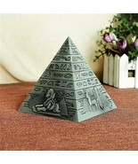 Retro Vintage Egyptian Metal Pyramid Model Lucky Charm For Home and Gard... - $20.30 CAD
