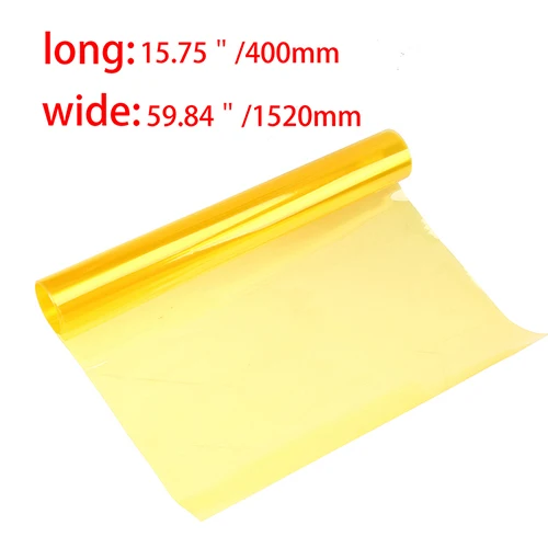POSSABY 30 x 120cm Auto Car Tint Headlight Taillight Fog Light PVC Yellow Film S - £55.20 GBP