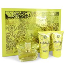 Versace Yellow Diamond Perfume 1.7 Oz Eau De Toilette Spray 3 Pcs Gift Set image 3