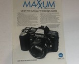 1985 Minolta Maxxum Camera Print Ad Advertisement Vintage Pa2 - $6.92