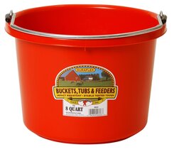Little Giant P8RED Dura Flex Plastic Bucket for Livestock, 8-Quart, Red - $23.28