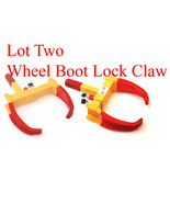 Lot 2 Wheel Lock Clamp Boot Tire Claw Trailer Car Anti-Theft Towing - $1,236.56 MXN
